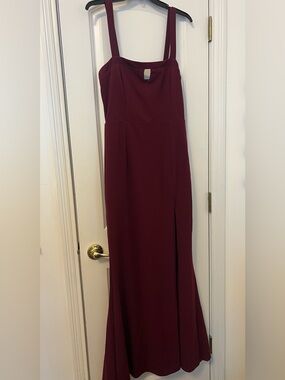 Lulus Charming Composure Burgundy Sleeveless Cutout Maxi Dress